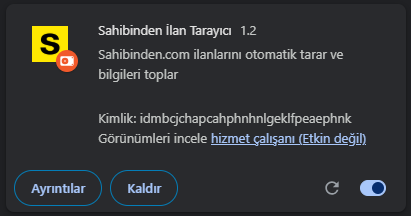 Sahibinden Scrape Botu