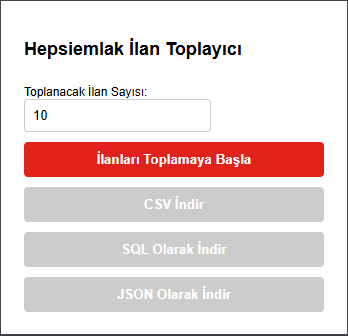Hepsiemlak İlan Scrape Botu v2